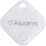 Aluratek Bluetooth Smart Home Accessory Track Tag Tracker, Compatible with Apple Find My (iOS), Attachment Locator for Lost Keys, Bag, Wallet, Luggage, Pets, Glasses, 2023 Version