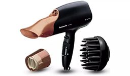 Panasonic EH-NA65CN895 Nanoe Hair Dryer with Diffuser, Quick Dry & Styling Nozzle - Visibly Improved Shine (Rose Gold), Gifts for women
