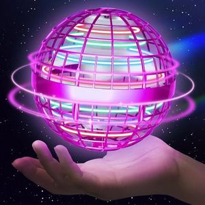 Sosuy 2026 Flying Orb Ball for Kids, Magical Hover Galaxy Cosmic Boomerang Space Floating Mini Hand Rotating Drone Stocking Stuffer Xmas Toys for Boys Girls Teen Age 6 7 8 9 10+ Pink
