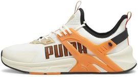 PUMA Men's Pacer + Sneaker, Warm White-Rickie Orange-Alpine Snow, 14