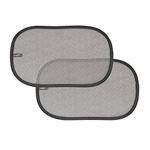 Evenflo 2 Piece Car Window Cling Shades, Grey Chevron