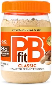 PBfit All-Natural Peanut Butter Powder, Powdered Peanut Spread From Real Roasted Pressed Peanuts, 8g of Protein 8% DV, 8 Ounce