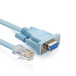 Cisco Console Cable Rj45-To-Db9, Blue, ( Pack Of 1)