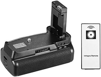 Camnoon Supporto batteria verticale per fotocamera DSLR Nikon D5300 D3300 D3200 D3100 EN-EL 14 alimentato a batteria con telecomando IR