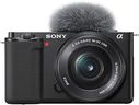 Sony Alpha ZV-E10 | Appareil photo vidéo hybride APS-C Vlog avec optique zoom motorisée 16-50mm f/3.5-5.6 (écran orientable pour le vlogging, vidéo 4K, autofocus en temps réel sur les yeux) Gris