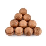 Indus Lifespace Decorative Ball Acacia Wood Set of 10 for Centerpiece or Individual Use Ideal for Use in Tray Balls or Basket Décor (5.08cm x 5.08cm x 5.08cm)