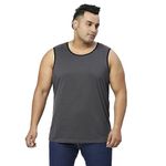 VAISHVIK Mens Plus Size Pure Cotton Sando Vest Dark Grey 8XL 58: