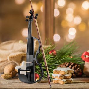Vangoa 4/4 Electric Silent Violin – Black