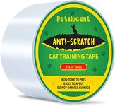 Petslucent Cat Scratch Deterrent Sticky Paws Tape, Cat Furniture Protector Training Tape Anti Scratching, Double Sided Guards for Carpet, Sofa, Couch, Door, Better Than Repellent Spray, 3''x 30 Yards