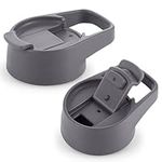 IRON °FLASK Flip Lid for Wide Mouth Insulated Sports Water Bottles, Wide Mouth, BPA Free, 2 Lids, (Graphite)