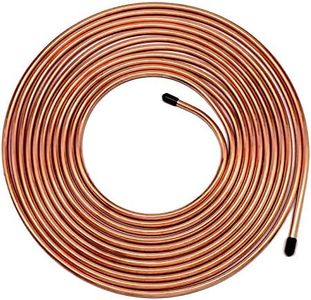 MuHize 5/16 Brake Line Tubing Kit - Flexible Brake Line(2023 New), 25 ft 5 16 Copper Coated Tube Roll for Hydraulic Fuel Transmission System