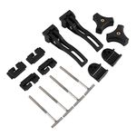 DICMIC Universal Replacement and Accessories Part Kit for Hard Tri-fold & Quad-fold Truck Bed Cover Include Nut, T-Bolt and Tonneau Cover Clamp, 2X Rear Clamp