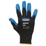 Kimberly-Clark G40 Nitrile Coated Gloves, Blue, 230 mm Length, Medium/Size 8, 12 Pairs