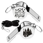 KEYCHIN Scout Leader Whistle With Lanyard Eat Sleep Scout Repeat Whistles Scout Troop Leader Gifts (Scout Whistle-S)