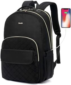 Zaino PC Donna 17,3 Pollici, Zaino Ragazza Scuola Superiore per Studenti Studio Universitario,Zaino Porta PC Grande Lavoro Ufficio Tempo Libero, Zaino per Insegnante con Motivo a Punto Elegante