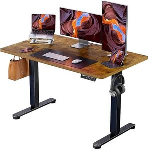 ErGear Electric Standing Desk Height Adjustable 120 x 60cm, Sit Stand Desk with 4 Memory Smart Pannel for Home Office with Splice Board