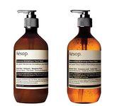 Aesop Reverence 500ml And Resurrection Aromatique 500ml Handwash Duo Set Essential Botanical Extracts With Bergamot Mandarin Rind Gentle Formulation Single Pump Gel Exfoliate Cleanse Refreshed Skin