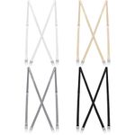 Hercicy 4 Pcs Women Suspenders Hidden Suspenders for Women Pants Under Clothes Thin Suspenders Comfortable Lightweight Sturdy(42'' for 4'9'' to 5'9'' tall)