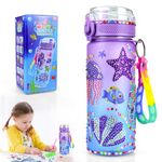 Decorate Your Own Water Bottle Craft Kits for Kids, Girls Birthday Presents for Age 6+ Gifts for 10 Year Olds Girls Arts and Crafts for Kids Age 7-12 Great 8 9 10 Year Old Girl Gifts