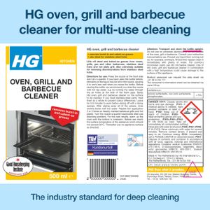 HG Oven, Grill & BBQ Cleaner – 500ml Powerful Degreaser