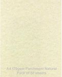 A4 170gsm Parchment Paper Natural Pack of 50 Sheets by ARK