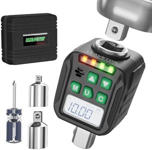 LLAVETOR Digital Torque Wrench Adapter Set 1/2" Drive,Electric Wrenches,Snap on Digital Inch Pound Torque Wrench,1/4",3/8" Torque Adapter for Car,Motorcycle & Automotive (12.54-250.8 ft-lb/17-340 Nm)