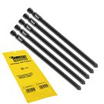 5 x SabreCut SCPH2157_5 157mm PH2 Autofeed Collated Drywall Screwdriver Gun Bit Single Ended Phillips No.2 Heavy Duty Compatible with Makita BFR550 6843 DFR550