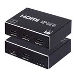 1x3 HDMI Splitter, 1 in 3 Out HDMI Splitter Audio Video Distributor Box Support 3D & 4K x 2K Compatible for HDTV, STB, DVD, PS3, Projector Etc