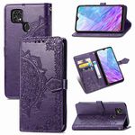 Ranyi ZTE ZMax 10 Case, ZTE Z6250 Case, Mandala Flower Pattern Wallet Case with Credit Card Holder Kickstand Feature Leather Flip Folio Magnetic Wallet Case for ZTE ZMax 10 / ZTE Z6250 -Purple