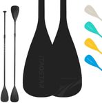 iTAOSTAR GP11A-Black 4-Piece Paddle Board Paddle, SUP Paddle with Kayak Kit Lightweight,Floating Paddle Board Aluminum Alloy Shaft Glass Fiber Blade