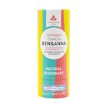 BEN & ANNA Coco Mania - Natural Deodorant Stick for Men and Women | Vegan & Natural Cosmetics | Sustainable in Papertube | Against Heavy Sweating | Aluminium-free (40 g (Pack of 1), Coconut,