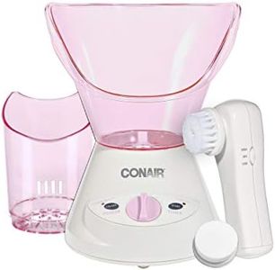 True Glow by Conair Gentle Mist Moisturizing Facial Steamer with Cleansing Brush