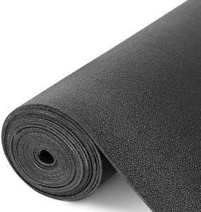 WochiTV Shelf Liner for Cabinets, Drawer Non Adhesive Non Slip Foam Mat for Kitchen, Pantry, Bathroom, Cupboard, Garage, Closet, Shelves, Drawer, Tool Box, Black 11.8 x 59 inches