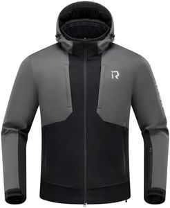 IRON JIA'S Motorcycle Jacket with CE Armor, Motorbike Riding Protective Hoodie with Removable Liner All Season Black M