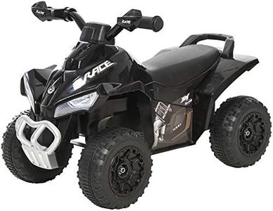 Aosom No Power 4 Wheels Ride on Toy for Kids, Foot to Floor Slider Toddler Ride-on Car with Music, Lightening, for 18-36 Months Black