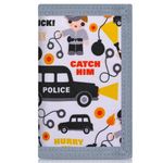 JONYEE Kids Wallets for Boys Ages 4-18 Trifold, Toddler/Youth Wallet for Boys with Zippered Coin Pocket and Card Holders, Novelty Wallet for Childrens Birthday Gifts, Police Car, One Size, Modern