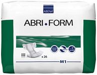 ABENA Abri-Form Comfort All-In-One Incontinence Pad, Medium 1 (70-110 cm Hip/Waist Size) 2000 ml Absorbency, 4 x Pack of 26 (Case Saver)