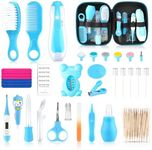 Baby Grooming Kit, Infant Safety Care Set with Hair Brush Comb Nail Clipper Nasal Aspirator Ear Cleaner,Baby Essentials Kit for Newborn Girls Boys