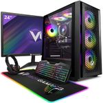 Vibox V-12 Gaming PC - 24" Monitor Bundle - AMD Ryzen 5 4500 Processor - Nvidia GTX 1660 Super 6GB Graphics Card - 16GB RAM - 1TB SSD - Windows 11 - WiFi