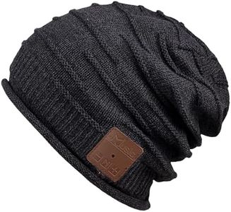 Mydeal Bluetooth Beanie for Men Hat with Headphones,Unisex Tech Gifts Stocking Stuffers Adults-Black