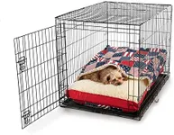 Snoozer Luxury Cozy Cave Crate Pet Bed, Extra Large - Starpatch Red Daimond