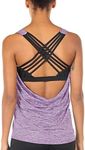 icyzone Yoga Tops Workouts Clothes 