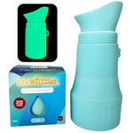 Whizzer - Discreet & Compact, Glow in The Dark Travel Toilet Seen on Dragons Den | Portable & Leak Proof Silicone Pee Bottle - Festival Essentials Camping Toilet | 500ml Capacity