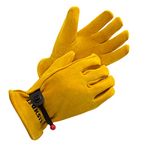 Kids Work Gloves Age 2-14, Extra Soft Deerskin Suede, Flexible Toddler Genuine Leather Gloves for Kids Working, Gardening