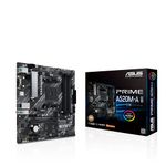 ASUS Prime A520M-A II/CSM AMD AM4(3rd Gen Ryzen) microATX Commercial Motherboard(ECC Memory,M.2 Support,1Gb Ethernet, DP/HDMI 2.1/D-Sub, 4K@60HZ, USB3.2 Gen1Type-A, ARGBheader with AURAsync)