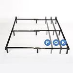 Zinus Adjustable Bed Frame, Full to King - Compack 7 Inch Metal Bed Frame for Box Spring , 9 Legs Heavy-Duty Frame, Easy Assembly, Headboard Compatiable with Built-in Bracket, Mattress Support