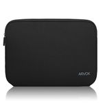 Arvok 17 17.5 Inch Laptop Sleeve Case Water-Resistant Notebook Computer Pocket Tablet Briefcase Carrying Bag/Pouch Skin Cover for HP/Dell/Lenovo/Asus/Acer/Samsung/Sony/Toshiba, Black