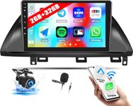 CAMECHO 2G+32G Car Stereo Radio for Honda Odyssey 2005-2010 with Wireless CarPlay Android Auto 10.1" Touch Screen Android 13 Radio with Bluetooth GPS Navigation WiFi FM Head Unit with HD Backup Camera