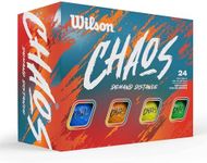 WILSON 2024 Chaos Golf Balls - 24 Balls, Multicolors