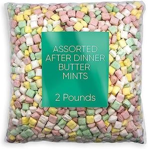Assorted After Dinner Mints Candy Bulk - 2 Pounds Approx 250 Pillow Cube Candy Pastel Mints Soft Candy Pack - After Dinner Mints Pastel - Birthday Bag Candy Pack Mint Assorted Soft Mints Butter Mints Candy Soft Butter Taste - Smooth and Melty Candy